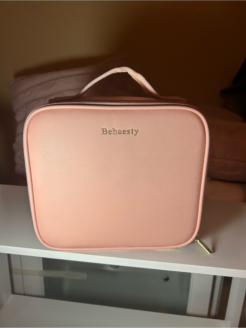Behaesty Pink Cosmetic Travel Case
